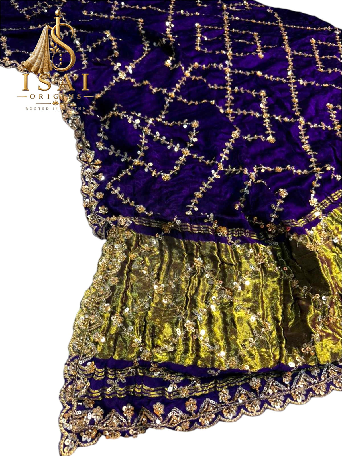 CHARUNIKA - The Original Pure Gajji Silk Handloom Bandhej Saree