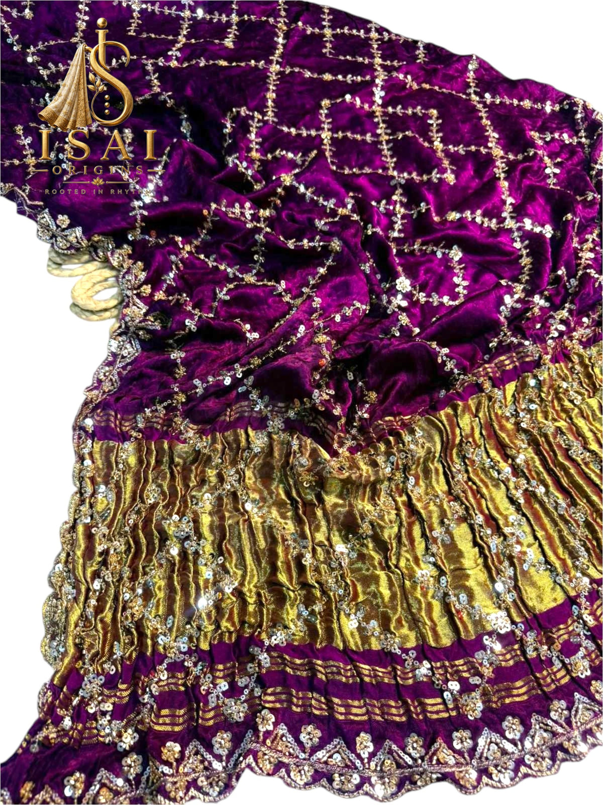 CHARUNIKA - The Original Pure Gajji Silk Handloom Bandhej Saree