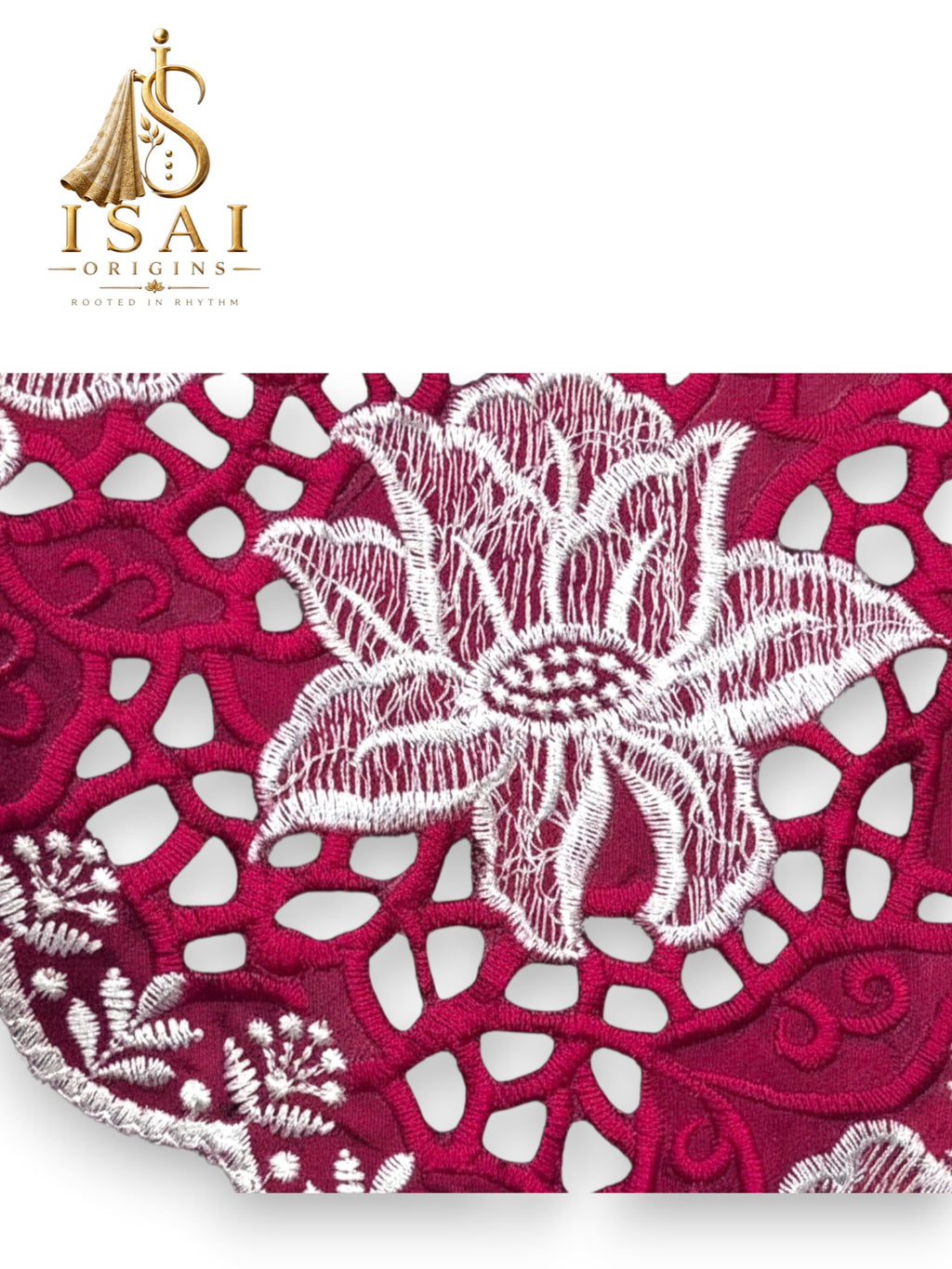 KAVYA - The Tussar Cotton Threadwork Cutwork Saree