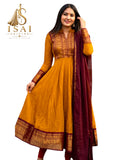 ISAIOLI - The Vichitra Silk Jacquard Zari Gown with Georgette Dupatta