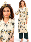 RAAGINI | The Morning Vintage Garden Co-ord Set (Cream)