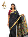 JATHI - The Handloom Raw Silk Jamdani Butta Saree