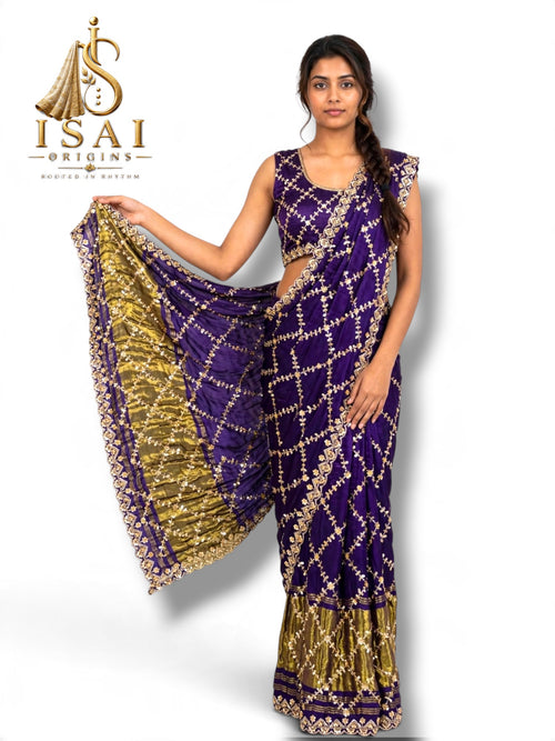 CHARUNIKA - The Original Pure Gajji Silk Handloom Bandhej Saree