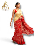 YAZHINI - The Gajji Silk Heavy Mirror-Work Saree