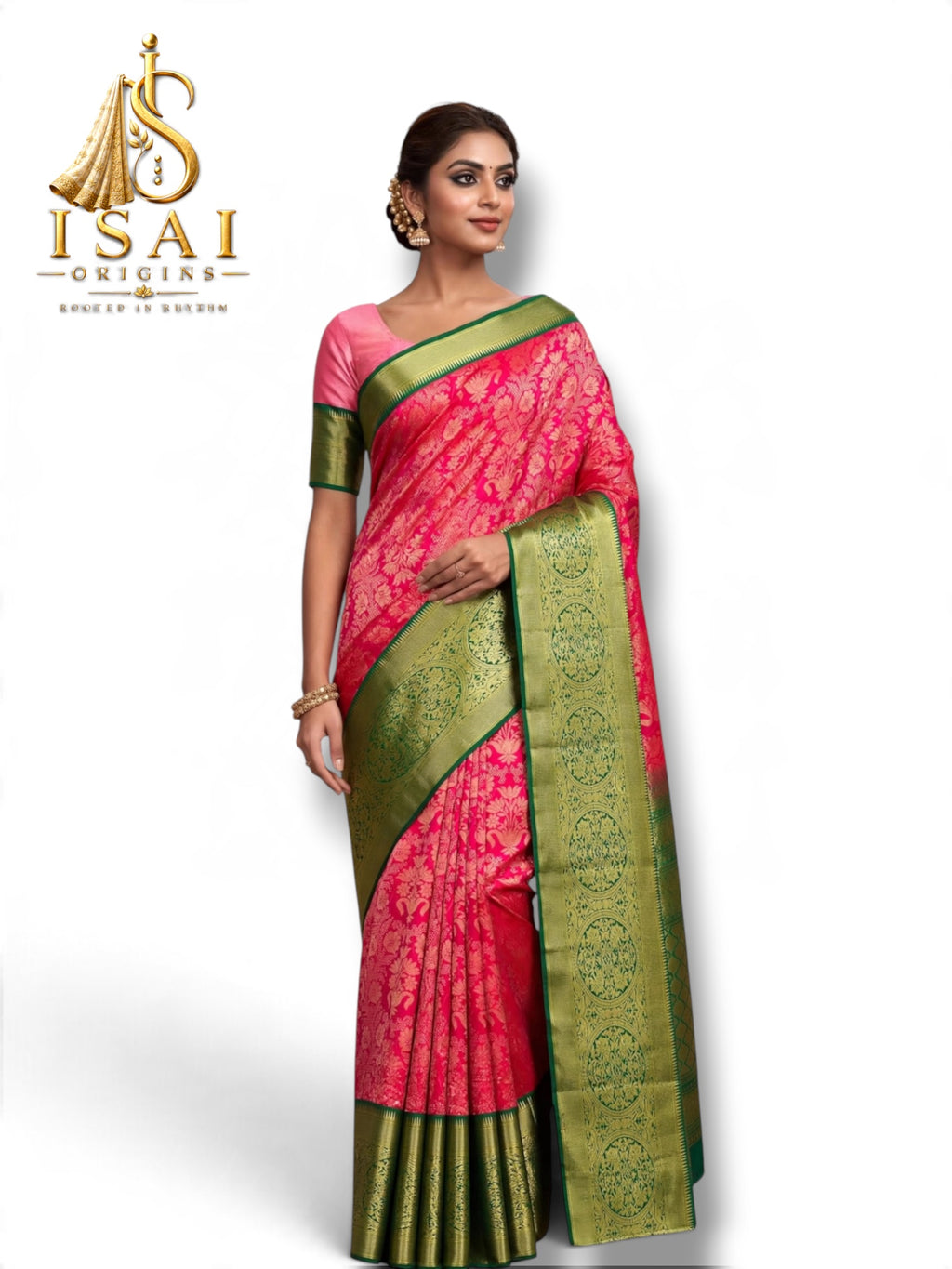 THENRAL - The Lichi Silk Dola Heritage Silk Saree